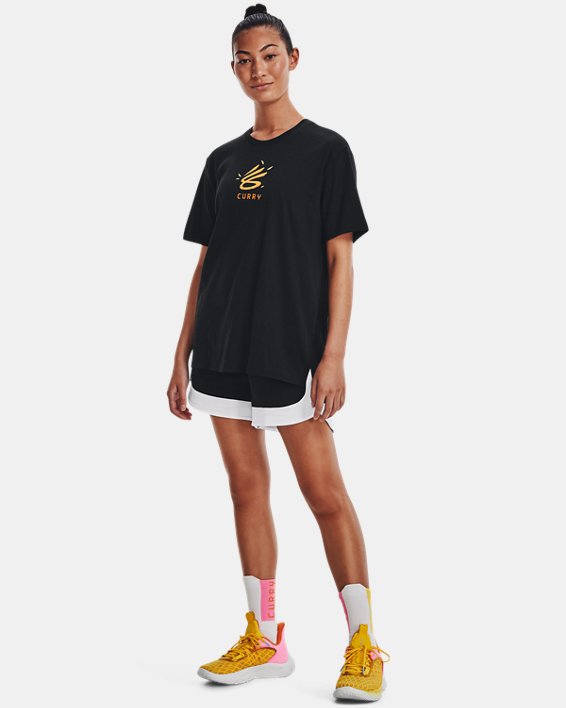 Women's Curry Big Bird Airplane Short Sleeve T-Shirt, Black, pdpMainDesktop image number 2
